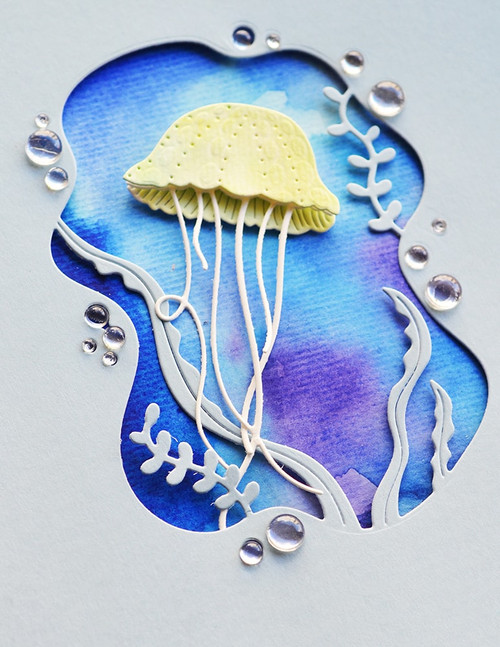 Memory Box 100% Steel Graceful Jellyfish Cutting Die- 94574