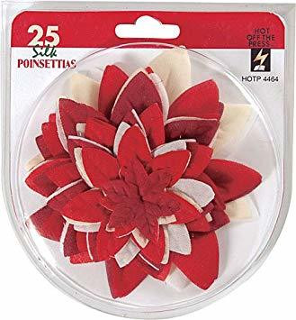 Hot Off The Press Silk Flowers - Poinsettias