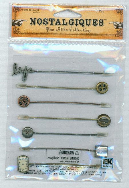 Nostalgiques Rebecca Sower T-Pins The Attic Collection RSNA009