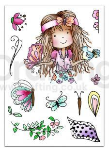 Tattered Lace Tatty Twinkle Clear Stamps - Summer Smile