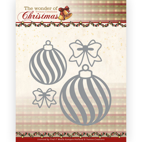 Find It Trading Yvonne Creations- The Wonder of Christmas- Christmas Wonder Baubles Die Set
