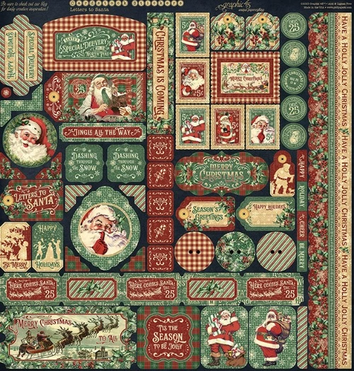 Graphic 45 12X12 Collection Pack- Letters to Santa