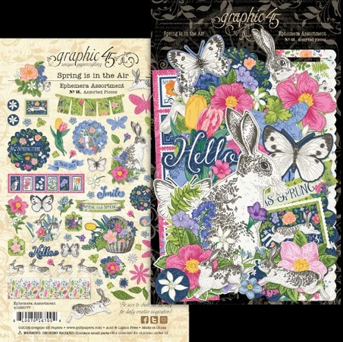Graphic 45- Ephemera Assortment- Spring is in the Air