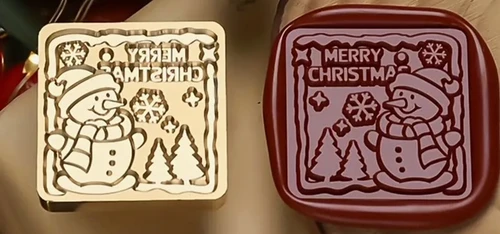 Sealing Wax Seal Stamp -Brass Snowman
