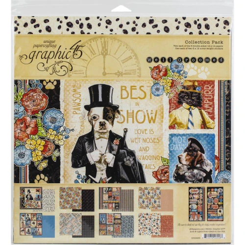 Graphic 45 4502266 Well Groomed 12' x 12' Collection Pack
