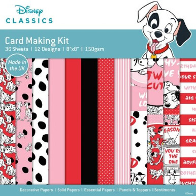 Disney 101 Dalmatians コンパクトカードセット Disney Classics 8x8 Card Making Kit- 101 Dalmatians - Simply