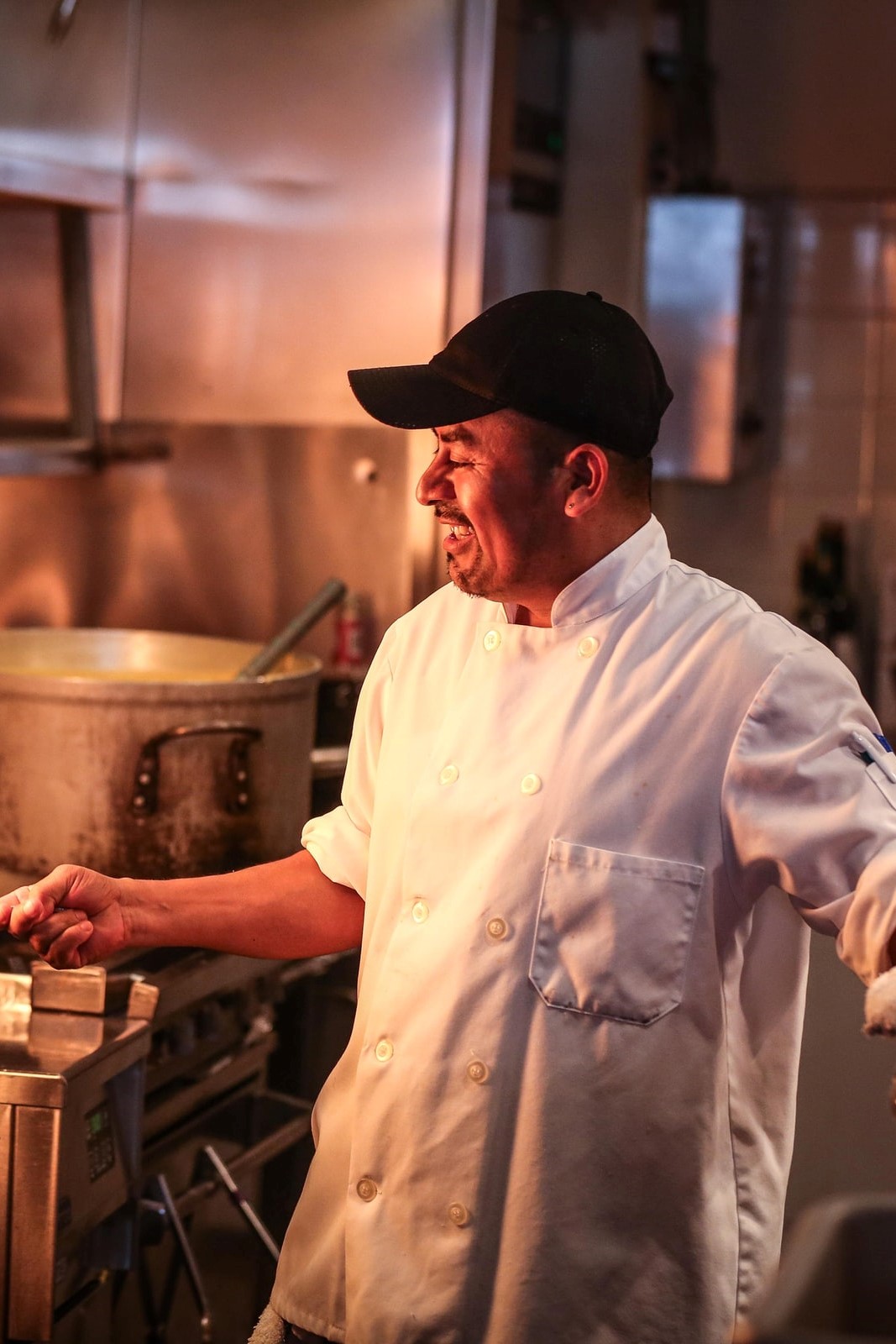 chef cooking in kitchen