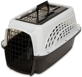 Doskocil 19" Two Door White & Coffee Kennel Pet Food Warehouse