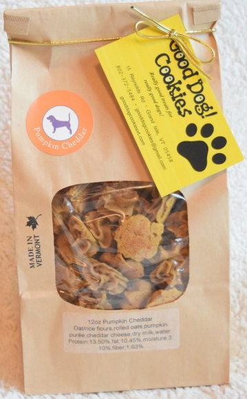 Good Dog! Cookies Button Pumpkin Cheddar Dog Treat 12oz Pet Food
