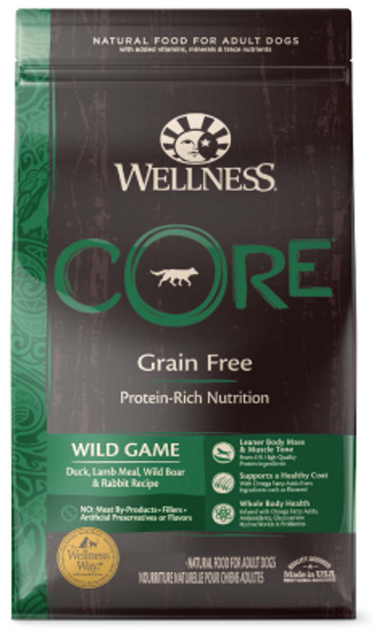 Wellness Core Wild Game Recipe Grain-Free Dry Dog Food 22 lb - Chow Hound  Pet Supplies