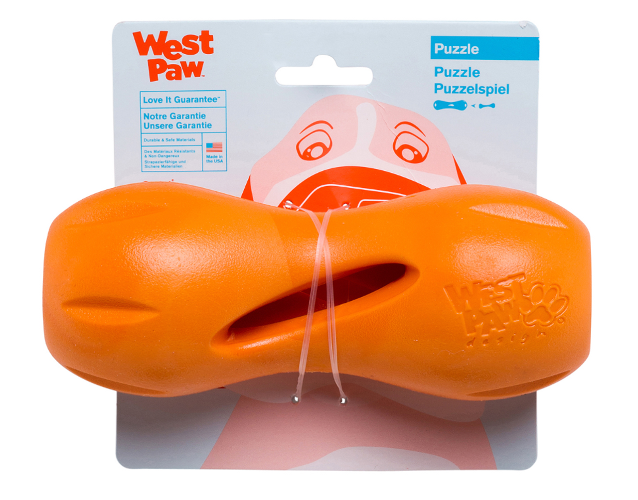 West Paw Toppl Toy Tangerine Small