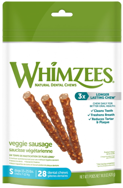 Whimzees Small Sausage Stick Dental Chew Pet Food Warehouse
