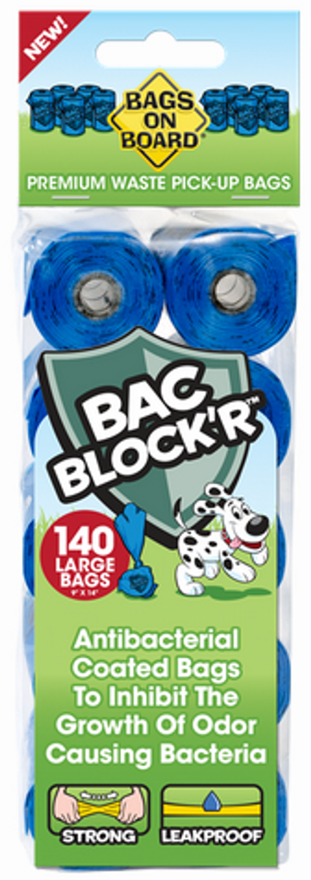 Bramton Bags On Board Refill Poop Bags Blue 140 Count - Pet Food Warehouse