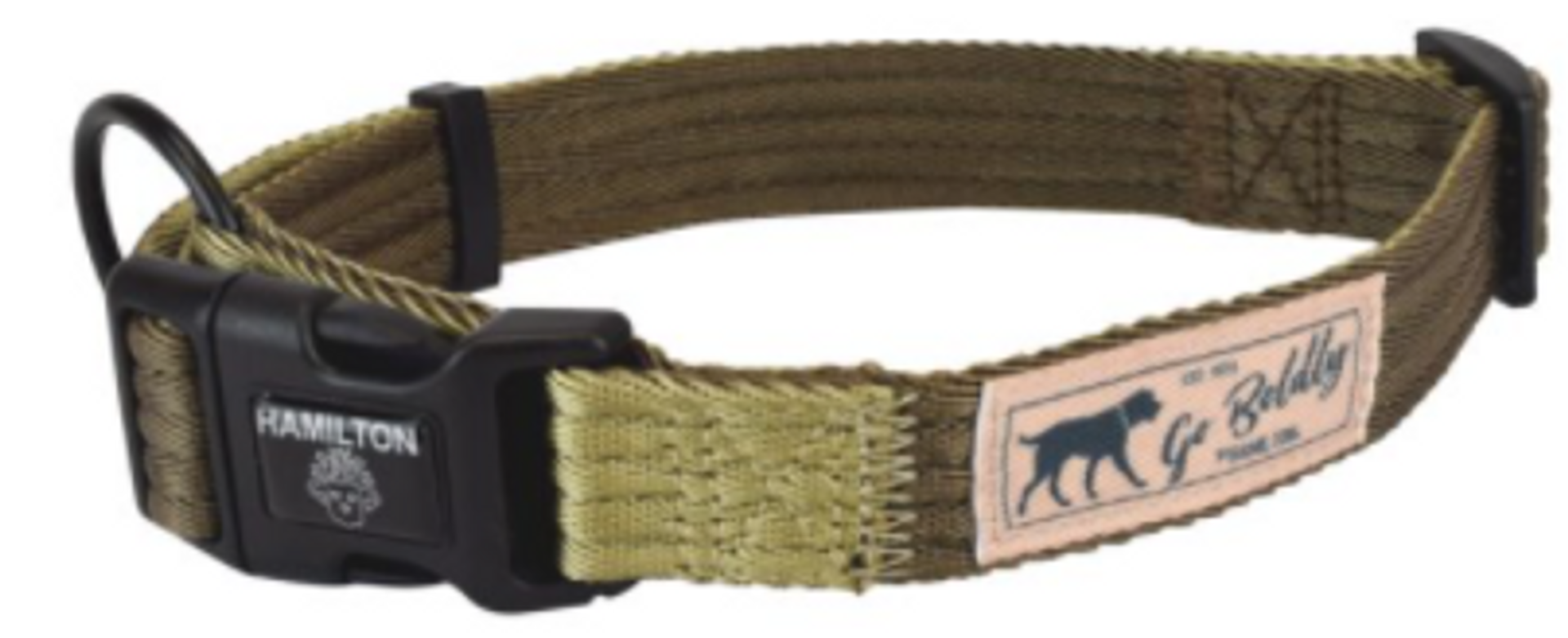 Hamilton Adjustable Dog Collar Woodland Brown & Gold 1 1826" Pet