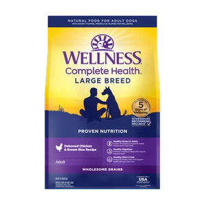 Wellness Complete Health Large Breed Adult Dog Food 15lb