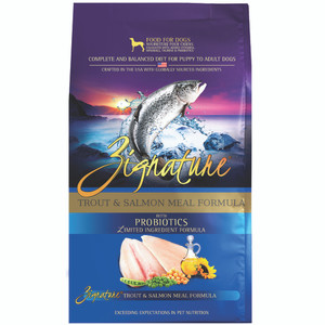 Zignature Trout Salmon Dog Food Dry 25lb Zignature Trout Salmon Dog Food Dry 25lb