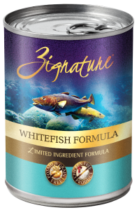 Zignature Whitefish Dog Food Canned 13oz