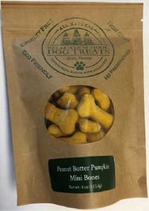 Bellcate School Dog Treats Peanut Butter & Pumpkin Bites Mini 4oz