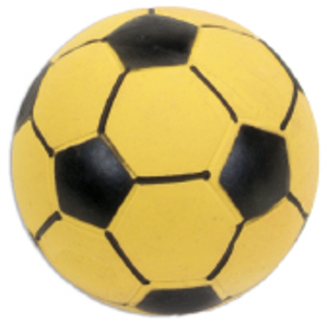 Coastal Latex Soccer Ball Dog Toy 3" Yellow