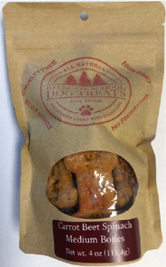 Bellcate School Dog Treats Carrot, Beet, Spinach Bites Medium 4oz