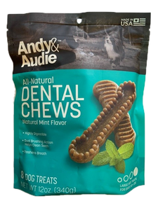 Andy and Audie Dental Chews Large 12oz