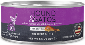 Hound & Gatos Turkey & Liver Cat Canned 5.5oz