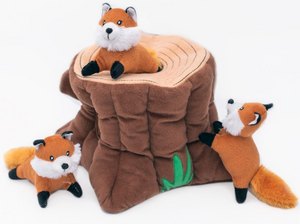 Zippy Paws Burrow Fox Stump