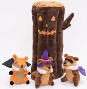 Zippy Paws Halloween Burrow Haunted Log
