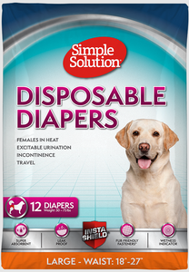 Bramton Disposable Simple Solution Dog Diaper 12 pack Large - Extra Large
