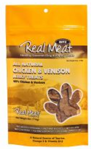Real Meat Chicken & Venision Dog Treat 4oz