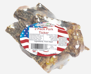 Nature's Own Pork Heart Jerky Chew Dog Treat 2pk