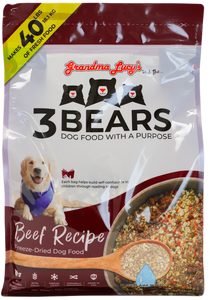 Grandma Lucy's 3 Bears Beef Dog Food 8lb