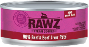 Rawz 96% Beef Liver Cat Food 3oz Rawz 96% Beef Liver Cat Food 3oz