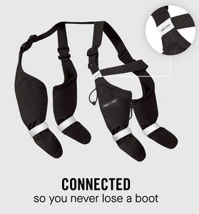 Canada Pooch Suspender Boots Long 5 Black