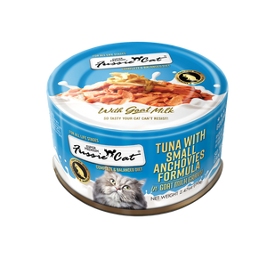Fussie Cat Premium Tuna w/Small Anchovies in Goats Milk 2.47oz