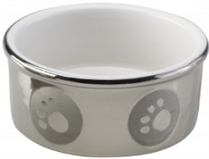 Ethical Pet Pawprint Titanium Dog Dish 5"