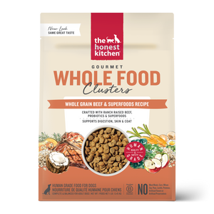 Honest Kitchen Whole Food Clusters Whole Grain Beef Dog Food 1lb