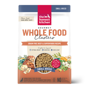 Honest Kitchen Whole Food Clusters Grain Free Beef Small Breed Dog Food 4lb