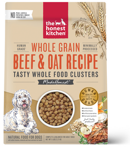 Honest Kitchen Whole Food Clusters Whole Grain Beef Dog Food 5#