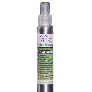 Wee Away Flea & Tick Spray Lemongrass 4oz