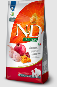 Farmina Grain Free Pumpkin Quail Pomegranate Medium 26.5lb