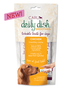CARU Daily Dish Smoothie Lickable Treat for Dogs Chicken 2oz