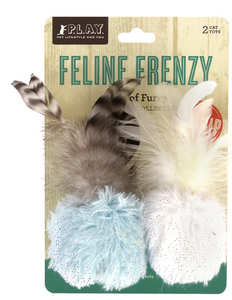P.L.A.Y. Feline Frenzy Cat Toy Balls of Fury 2 pack