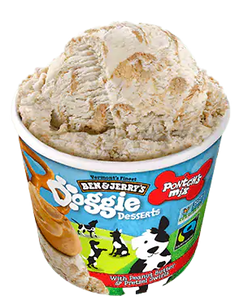 Ben & Jerry's Pontch's Mix Dog Treat Peanut Butter & Pretzel Swirls 4oz