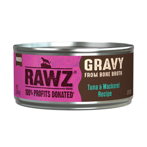Rawz Tuna & Mackerel Gravy Cat Canned 5.5oz
