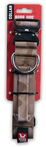 Boss Dog Tactical Dog Collar 17-22 Tan Camo