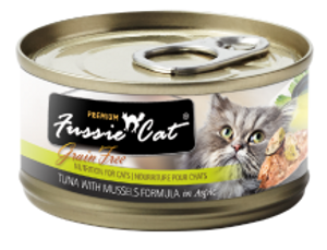 Fussie Cat Tuna with Mussels Can Cat Food 2.82oz