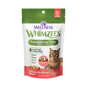 Whimzees Cat Dental Treats Chicken & Salmon 2oz