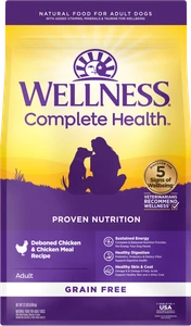 Wellness Complete Health Grain Free Adult Chicken & Chicken Dog Food 22lb