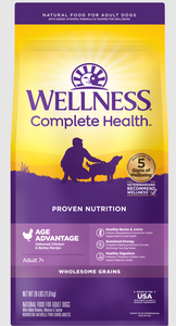 Wellness Complete Health Age Advantage Chicken & Barley Dog Food 26lb